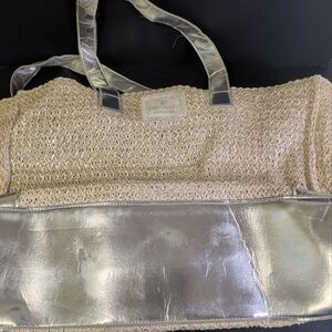 Chic Silver and Cream Tote by